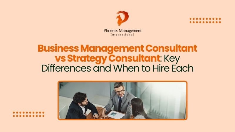 Business Management Consultant vs Strategy Consultant