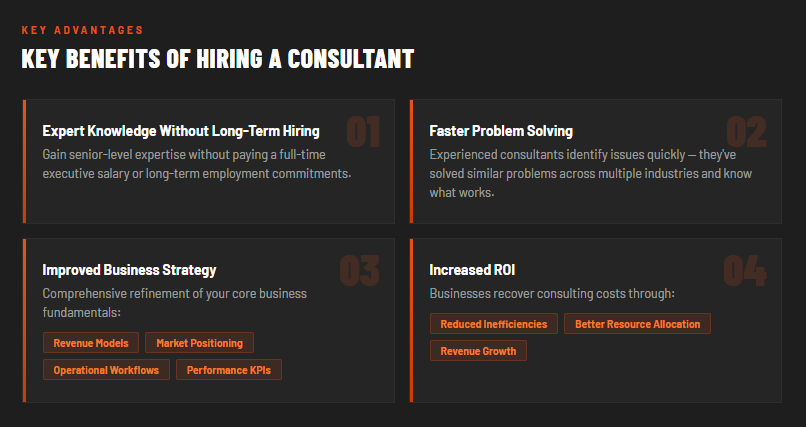 Key Benefits of Hiring a Consultant